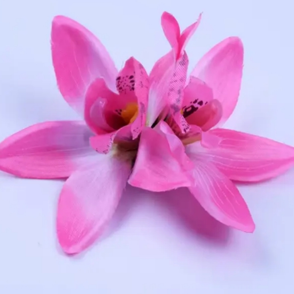 Vibrant Pink Orchid Hair Clip